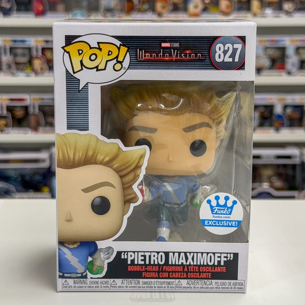 Funko Pop Marvel WandaVision Pietro Maximoff Funko Shop 827 Disney+ Vinyl Figure